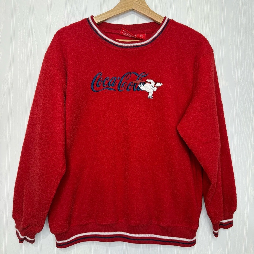 Vintage Coca Cola fleece crewneck size Medium